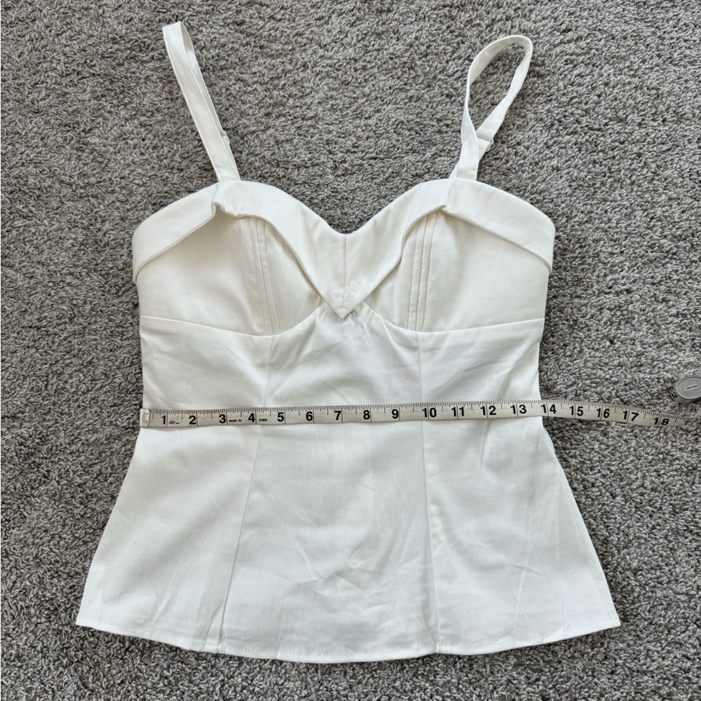 Vixen by Micheline Pitt - size Medium - White Women’s Maneater Top